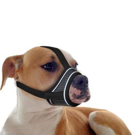 Muzzle001 Laorenzuyy Black Dog Muzzle Breathable Comfortable Mesh For Dogs Training M