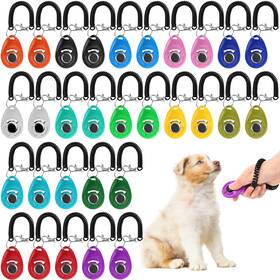 Lawei L-dogtrainingclicker-30pc 30 Pcs Dog Training Clicker With Wrist Strap 14 Color Pet Clickers