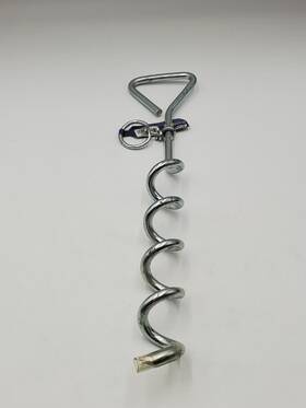 Lehigh Group 7517w Steel Tie Out Spiral Pet Stake And Anchor Screw In Dog Tether 16 Inch Secureline