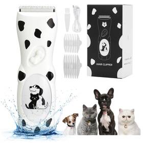 C998-02-wt Lemulegu Low Noise Cordless Dog Trimmer Clipper Pet Grooming Kit For Matted Hair Profe