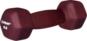 Lifeline 754806308975 Fitness Neoprene Dumbbell Weights - Premium Quality 4 Lb Maroon