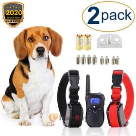 Lineba 600685277393 Dog Training Collar Remote Control Electric Pet Shock Vibration For 2