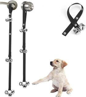 4346830357 Luckyiren Pack Of 2 Upgraded Puppy Bells Doorbells For Door Black 4346830357 Luckyiren Pack Of 2 Upgraded Puppy Bells Doorbells For Door Black