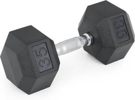 Madog Sport Equipment 840256442175 Hex-dumbbell Rubber Coated Cast Iron Dumbbell Hand Weights With Black