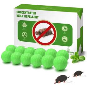 Magic Cat Green-12 Mole Repellent For Lawns 12 Pack Natural Castor Oil Vole Outdoor P