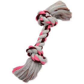 141822 Mammoth Pet Products Flossy Chews Color Rope Bonepremium Cottonpoly Toy For Dogs