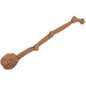 43725404 Mammoth Pet Products 166358 Extra Flossy Webbing Ball With Fling Handle Dog Toy 43725404 Mammoth Pet Products 166358 Extra Flossy Webbing Ball With Fling Handle Dog Toy