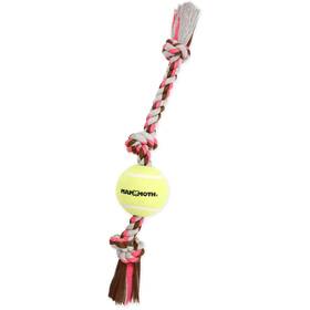 956116 Mammoth Pet Products Flossy Chews Color 3 Knot Tug With Large Tennis Ball Premium 956116 Mammoth Pet Products Flossy Chews Color 3 Knot Tug With Large Tennis Ball Premium