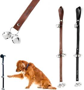 Mighty Paw 445013089063 Leather Dog Doorbells - Soft Durable Jingle Bells Potty Training Ai Mighty Paw 445013089063 Leather Dog Doorbells - Soft Durable Jingle Bells Potty Training Ai