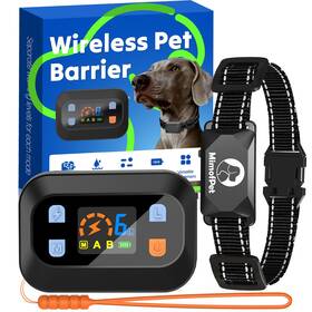 Mimofpet 683367841563 Wireless Pet Barrier - Indoor Outdoor Waterproof With Blue
