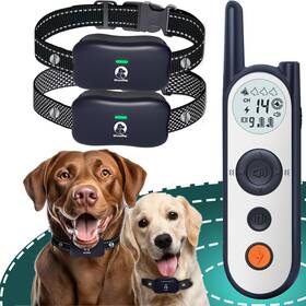 Mimofpet 683421344061 Wireless Dog Fence System For 2 Dogs - Up To 3500ft Adjustable Elect Mimofpet 683421344061 Wireless Dog Fence System For 2 Dogs - Up To 3500ft Adjustable Elect