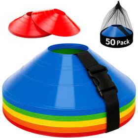 Mmoutlets Sc-m-40 75/50/25 Pack Pro-grade Soccer Training Cones Set Durable Agility Co