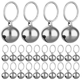 Molain 723638930050 24pcs Cat Bells With Keyrings- Dog Collar Training Jingle Bell Molain 723638930050 24pcs Cat Bells With Keyrings- Dog Collar Training Jingle Bell