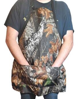 600d Mossy Oak 885792553374 Camo Grill Apron Sturdy Polyester Water Resistant With T