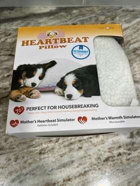 Mothers Comfort 850000661189 Puppy Pillow Heartbeat Simulator Microwavable New Open Box Mothers Comfort 850000661189 Puppy Pillow Heartbeat Simulator Microwavable New Open Box