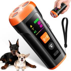 Mzorts 768781937631 Dog Bark Deterrent Devices 3x Anti Barking Device For Dogs Ultrasonic Black