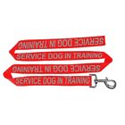 N0447-red-1 Dog Line Service In Training Leash Red Ft 796546043785