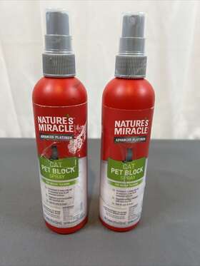 Nature S Miracle 018065983756 2x Natures Cat Pet Block Spray For Indoor Training 8 Fl Oz Each Nature S Miracle 018065983756 2x Natures Cat Pet Block Spray For Indoor Training 8 Fl Oz Each
