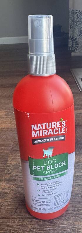 82219220 Natures Miracle 16 Oz Advanced Platinum Dog Pet Block Spray Red New Never Used 82219220 Natures Miracle 16 Oz Advanced Platinum Dog Pet Block Spray Red New Never Used