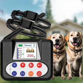 Nbsun 769165266903 Wireless Dog Fence System Electric For Dogs With Big Lcd Screen 2 In