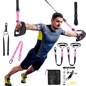Hrtk-01 Nghrtk Home Suspension Training Kit With Trainer Straps And Bands Adj