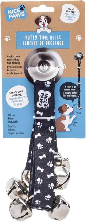 Nice Paws 313095379365 Dog Door Bell - 7 Extra Loud Bells For Potty Training Durable Chew-r Nice Paws 313095379365 Dog Door Bell - 7 Extra Loud Bells For Potty Training Durable Chew-r
