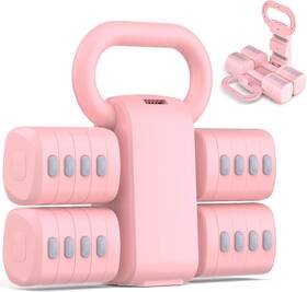 Nimsqury 732133101841 2-in-1 Adjustable Dumbbell Set Upgraded 5 Levels Heavier Hand Weights Pink Nimsqury 732133101841 2-in-1 Adjustable Dumbbell Set Upgraded 5 Levels Heavier Hand Weights Pink