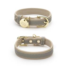 Nina Woof Nwcml22 London Vegan Leather Dog Collar - Luxury Cute Adjustable Buckle Co