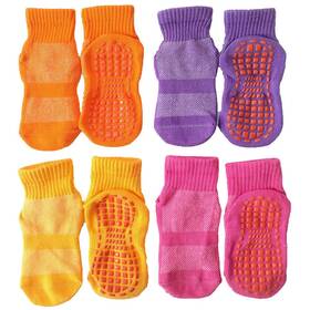Nother 754413257406 Leeshow 4pairs Non Slip Trampoline Socks For Kids Anti Skid Gripy Floor Sock