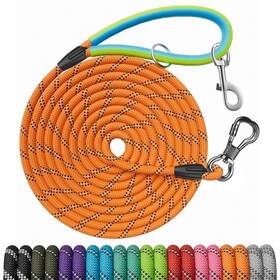 Ntr 699838983793 Dog Training Leash 50ft Rope Puppy With 2 Swivel Hooks Reflective