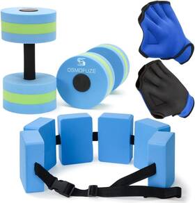 Osmofuze 791715582874 Water Dumbbells Set Aerobics 10.6 Inch X 6 Black Blue Green Osmofuze 791715582874 Water Dumbbells Set Aerobics 10.6 Inch X 6 Black Blue Green