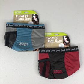 Outward Hound 700603009317 Treat N Ball Bag Lot Of 2 Dog Training Pouch Belt Clip Drawstring