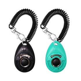 Oyefly 782890682121 Dog Training Clicker With Wrist Strap 2-pack Black And Water Lake Blue Oyefly 782890682121 Dog Training Clicker With Wrist Strap 2-pack Black And Water Lake Blue