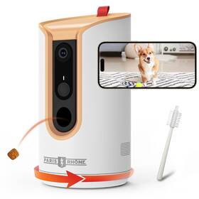 Pe-pa001 Paris RhÔ Ne 2k Pet Camera 360 View Dog Treat Dispenser 5g Wif Pe-pa001 Paris RhÔ Ne 2k Pet Camera 360 View Dog Treat Dispenser 5g Wif