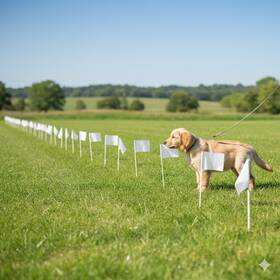 Paw And Tail Supply 706384734790 Pet Fence Boundary Flags In-ground Wireless Training 100-pack White