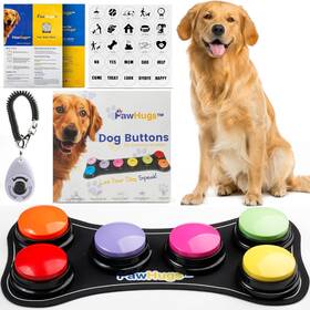 Db1122 Pawhugs Dog Buttons For Communication With Mat And Clicker 30s Recordable