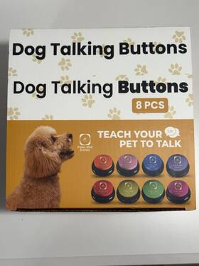Bof2hmjmr7 Paws And Smiles Dog Talking Buttons 8 Pcs Multicolor Audio Teach Pet Talk