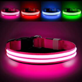 Pceotllar Dc5000 Lighted Dog Collars For Night Light Up Collar Rechargeable Wat