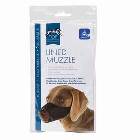 Tp639115 Pet Edge Tp Lined Nylon Muzzle 8in Snout Sz 4