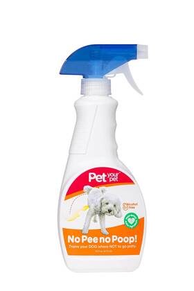 Pet Your Pet 196852854820 No Pee Poop Dog Potty Training Spray 16 Fl Oz Non-toxic To Pr