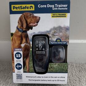 Pdt00-18036 Petsafe Core Dog Trainer Blue Collar Vibration Static Tone Remote