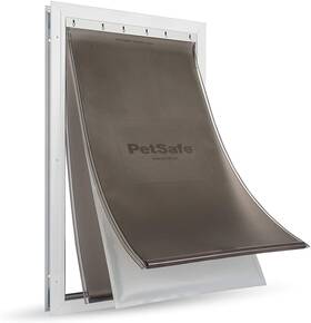 Petsafe Zpa19-16855 Extreme Weather Aluminum Pet Door Extra Large Insulated And Secure