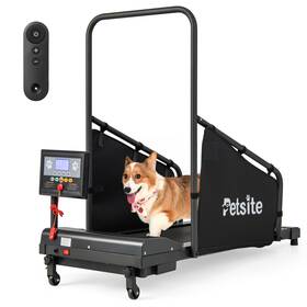 Petsite Us-2pw10037us-bk Indoors Pet Running Training Machine Dog Treadmill For Small/medium Dogs