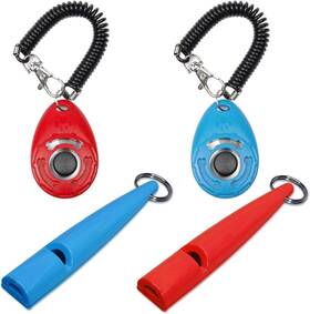 Petspy 850021128012 Dog Training Whistle And Clicker With Wrist Strap For Recall Bark Control