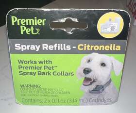 Premier 729849169982 Pet Anti-bark Dog Collar Refill 2 Cartridges New .11 Oz