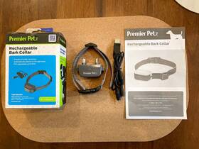 Premier Gbc00-16925 Pet Bark Collar. Rechargeable Lithium-ion Battery With Cable. Waterproof