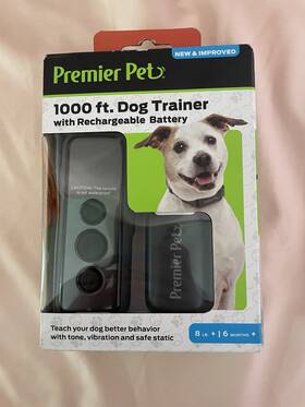 Gdt00-17994 Premier Pet 1000 Ft. Dog Trainer Collar Black Vibration Static Remote
