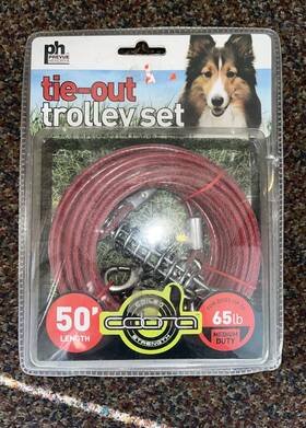 Pp-2124 Prevue Pet Products 50 Foot Tie-out Cable Trolley Pp-2124 Prevue Pet Products 50 Foot Tie-out Cable Trolley