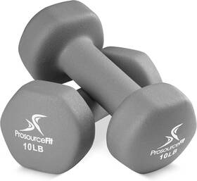 Ps-1149-neo-grey Prosourcefit Neoprene Dumbbell Coated For Non-slip 10-pound Grey - 10lb Ps-1149-neo-grey Prosourcefit Neoprene Dumbbell Coated For Non-slip 10-pound Grey - 10lb