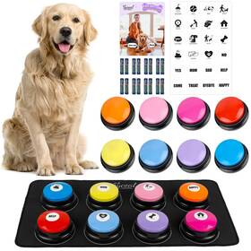 Pycoal 796713187724 Dog Buttons For Communication 8pcs Talking Button Set Pet Button